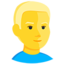 persoană blondă Emoji (Messenger)