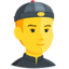 homem de boné Emoji (Messenger)