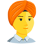 pessoa vestindo turbante Emoji (Messenger)