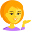 Person Tipping Hand Emoji (Messenger)