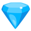 pedra preciosa Emoji (Messenger)