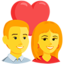 Couple With Heart Emoji (Messenger)