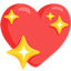 inimă strălucitoare Emoji (Messenger)