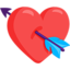 cuore con freccia Emoji (Messenger)