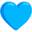 cuore azzurro Emoji (Messenger)