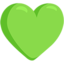 Green Heart Emoji (Messenger)