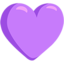Purple Heart Emoji (Messenger)