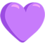 coração roxo Emoji (Messenger)