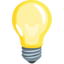 glödlampa Emoji (Messenger)