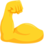 befeszített bicepsz Emoji (Messenger)