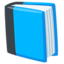 blaues Buch Emoji (Messenger)