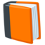 Orange Book Emoji (Messenger)