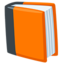 livre orange Emoji (Messenger)