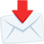 Envelope With Arrow Emoji (Messenger)