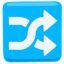 Shuffle Tracks Button Emoji (Messenger)