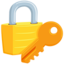 Locked With Key Emoji (Messenger)