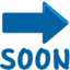 rodyklė su užrašu „Soon“ Emoji (Messenger)