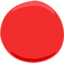 disque rouge Emoji (Messenger)