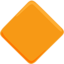 Large Orange Diamond Emoji (Messenger)