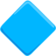 grand losange bleu Emoji (Messenger)