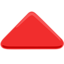 Red Triangle Pointed Up Emoji (Messenger)