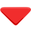 triangolo rosso punta in basso Emoji (Messenger)