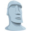 moai-beeld Emoji (Messenger)