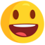 Grinning Face With Big Eyes Emoji (Messenger)