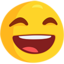 Grinning Face With Smiling Eyes Emoji (Messenger)