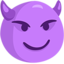 smiling face with horns Emoji (Messenger)