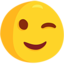 Winking Face Emoji (Messenger)