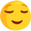 Relieved Face Emoji (Messenger)