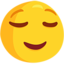 opgelucht gezicht Emoji (Messenger)