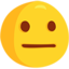 Neutral Face Emoji (Messenger)