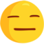 Expressionless Face Emoji (Messenger)
