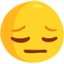 Pensive Face Emoji (Messenger)