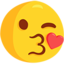 Face Blowing A Kiss Emoji (Messenger)