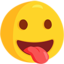 Face With Tongue Emoji (Messenger)