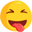 Squinting Face With Tongue Emoji (Messenger)