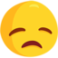 Disappointed Face Emoji (Messenger)