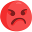 Pouting Face Emoji (Messenger)