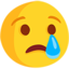 yig‘layotgan yuz Emoji (Messenger)