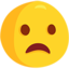 Frowning Face With Open Mouth Emoji (Messenger)