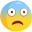 Fearful Face Emoji (Messenger)