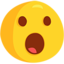 išsižiojęs veidas Emoji (Messenger)