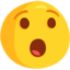 verstomd gezicht Emoji (Messenger)