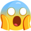 Face Screaming In Fear Emoji (Messenger)