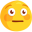 Flushed Face Emoji (Messenger)