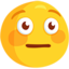 blozend gezicht Emoji (Messenger)