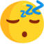 śpiąca twarz Emoji (Messenger)